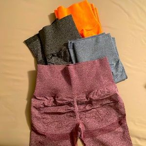 Scrunch butt biker shorts size medium